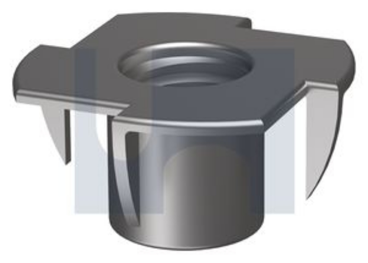 Picture of TEE NUT 4 PRONG, METRIC, 8MM X 11MM, ZINC PLATED