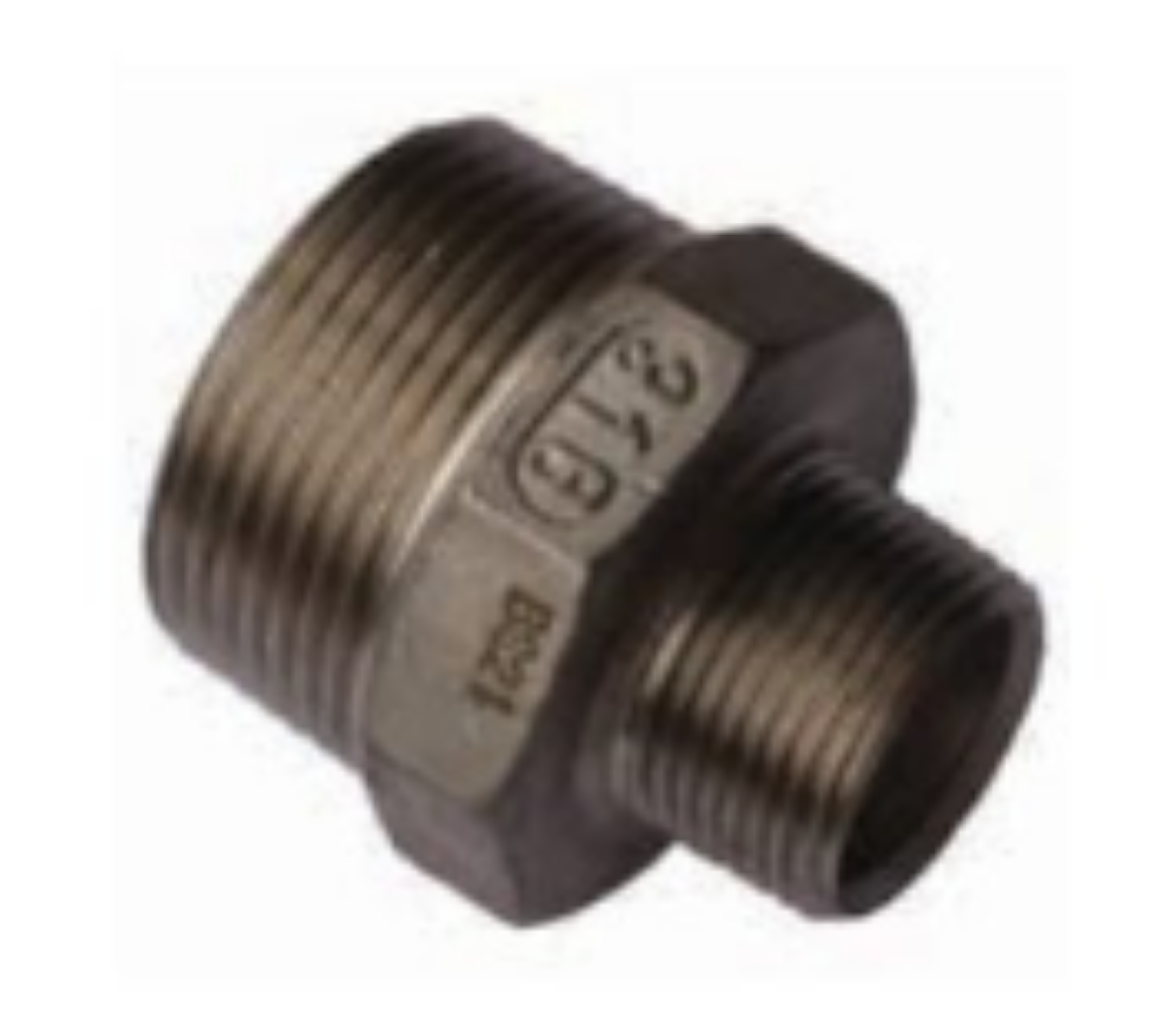 Picture of Reducing Nipple, Stainless 316, LP, 1 1/2" x 1 1/4" BSPT