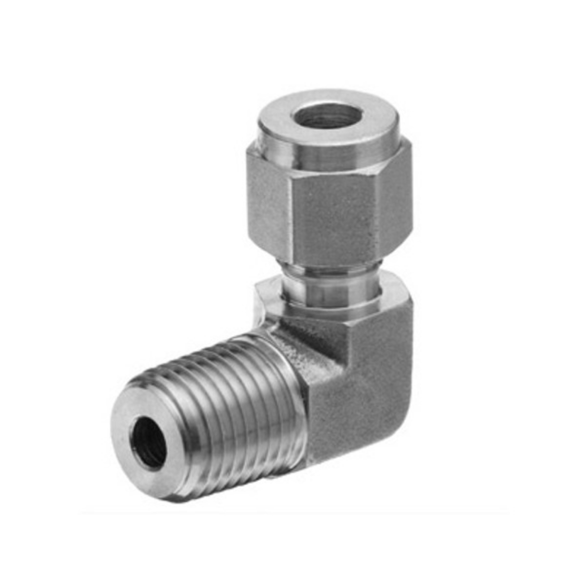 Picture of Compression Elbow, 90deg, 1/4" Tube x 1/4" BSPT, Stainless
