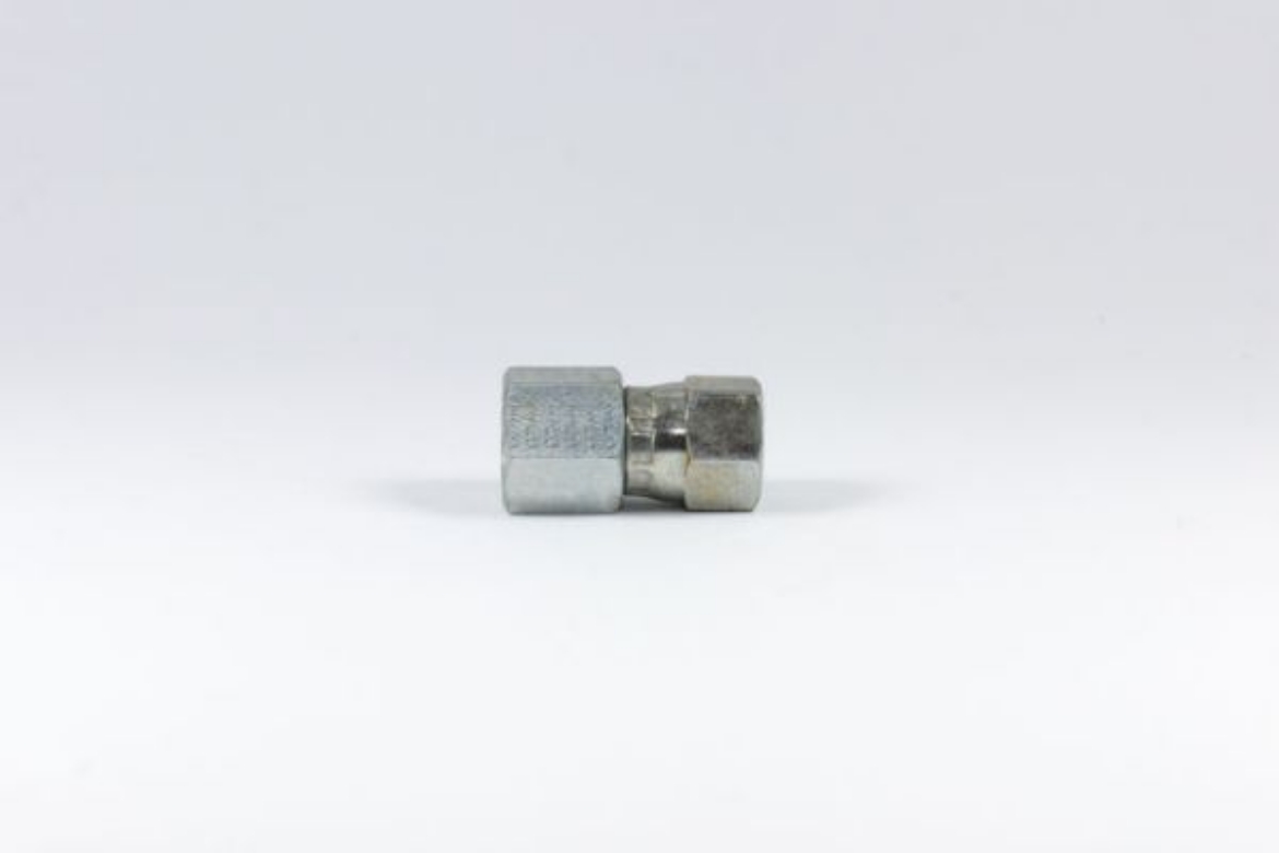 Picture of Gauge Adaptor, 1/4" BSPP fixed Fem x JIC 7/16" Fem swivel