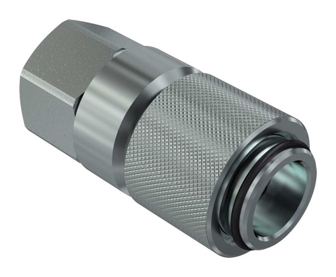 Picture of Test Coupler, 9/16" UNO-F x Female Coupling, Faster