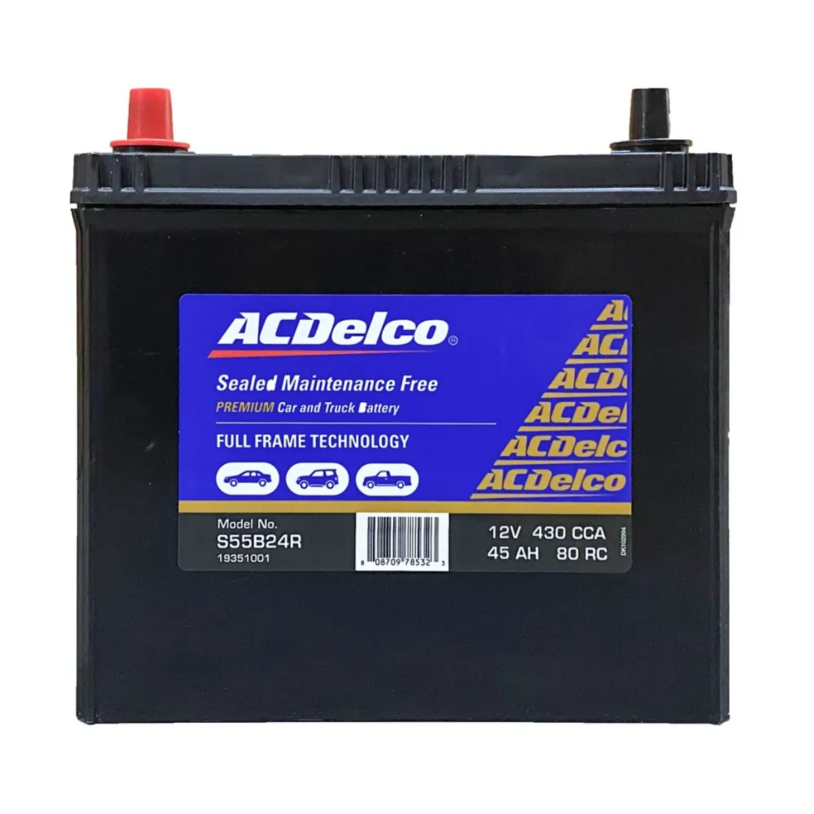 Picture of Battery, ACDelco, Maintenance Free (Small Terminals)