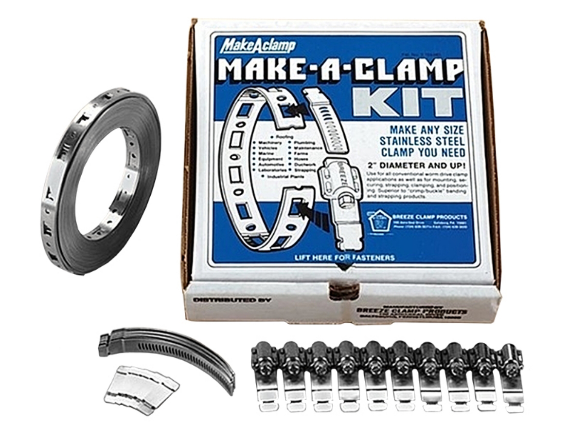 Picture of Clamp Kit, Worm Drive, Make-A-Clamp, S/S, 30.5mtrs, 10 Band Splices