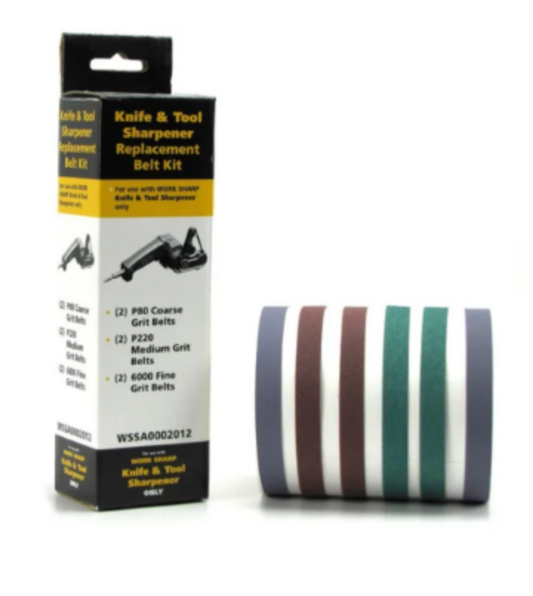 Picture of WORKSHARP WSKTS Belt Pack, 6pc Asst., 2 x P80, 2 x P220 & 2 x 6000 Grit