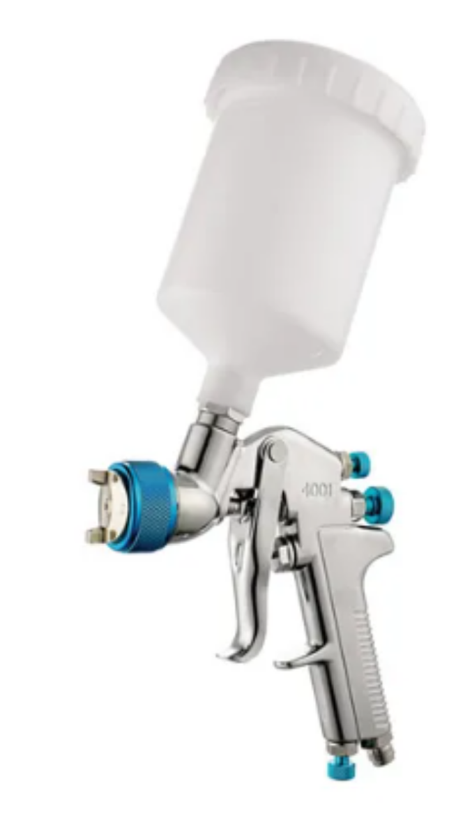 Picture of ITM AIR SPRAY GUN GRAVITY FEED, PROFESSIONAL, 1.4MM & 2.0MM NOZZLES, 600ML PLASTIC POT