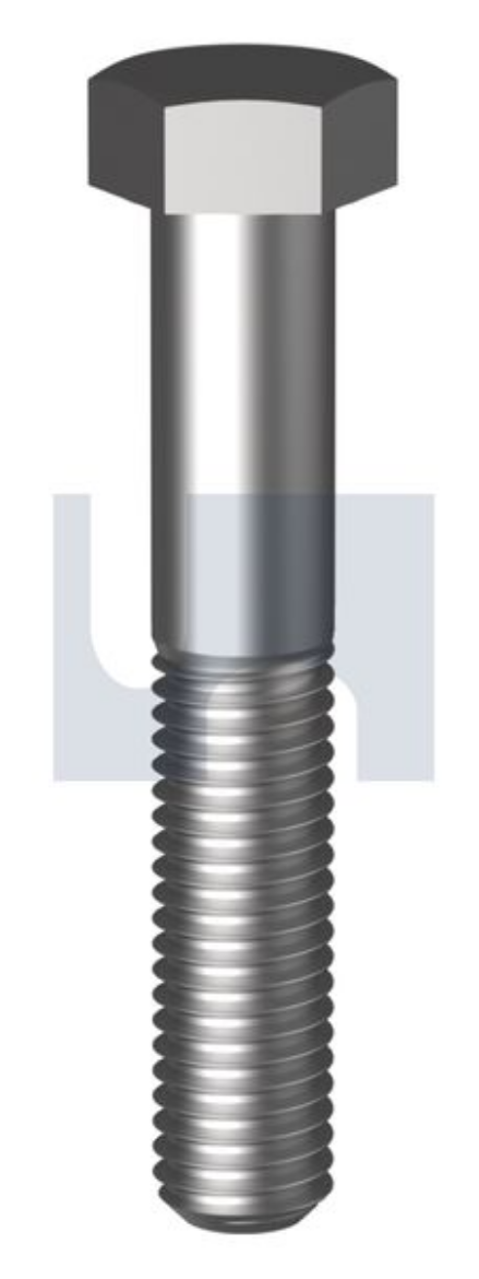 Picture of Bolt, UNC, 1/4" x 1 1/2", Hex Head, Grade 8, Zinc Plated