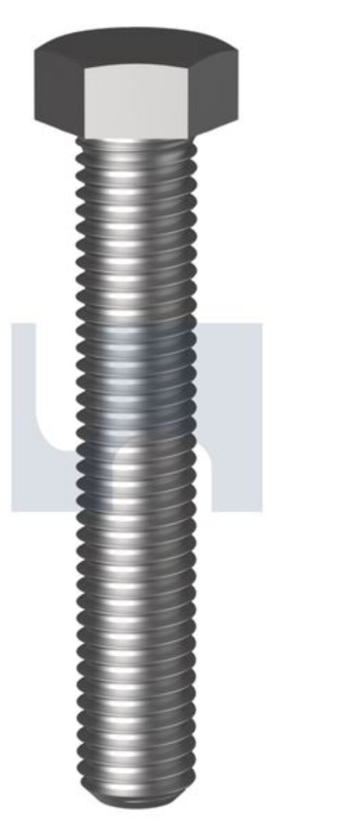 Picture of Bolt, Metric, 12 x 30mm, Hex Head, Grade 8.8, Zinc Plated, 75 Per Box