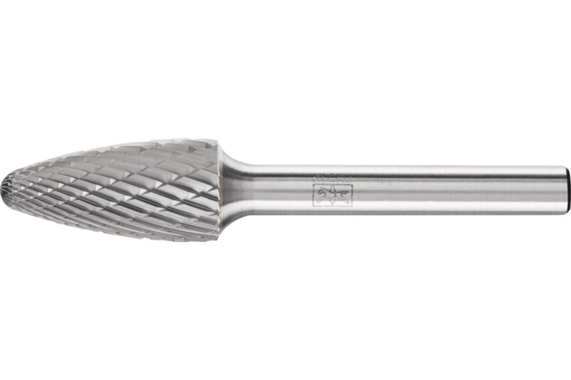Picture of Burr, Tungsten Carbide, Tree Radius, 1/4" Shank, 1/2" x 1"