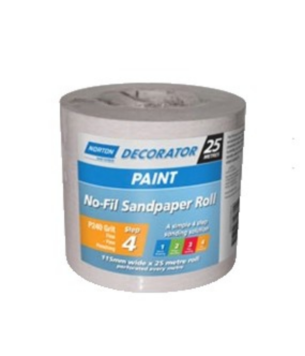 Picture of Sand Paper, 115mm x 25m A239 P100 - PERFORATED NO-FIL ADALOX ROLLS (PAINT)