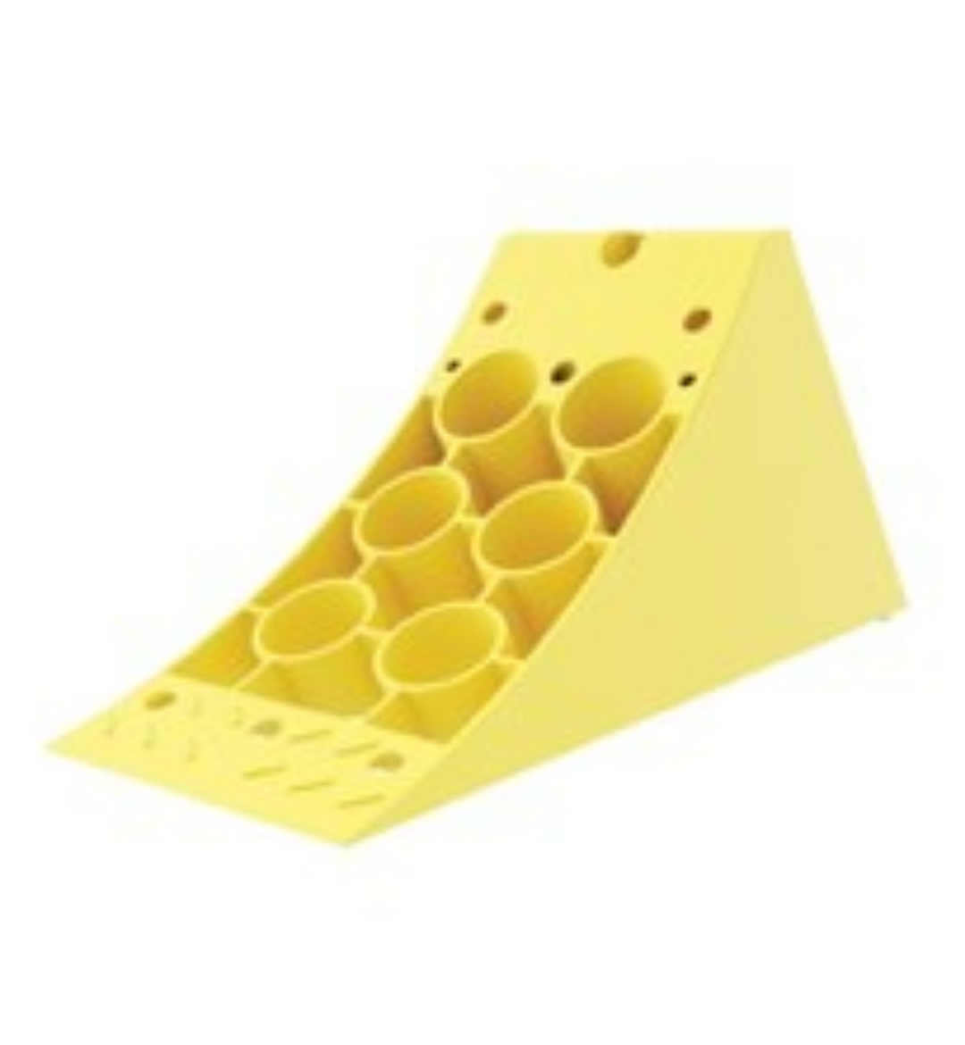 Picture of Wheel Chock, Yellow PVC, 467 x 198mm