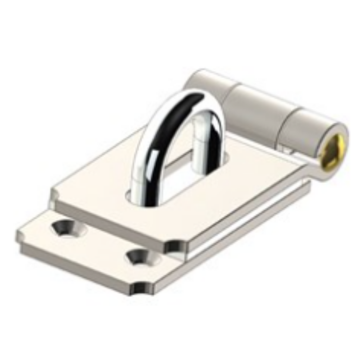 Picture of Hasp & Staple, Heavy Duty Brass Pin, 185mm, Zinc Plated