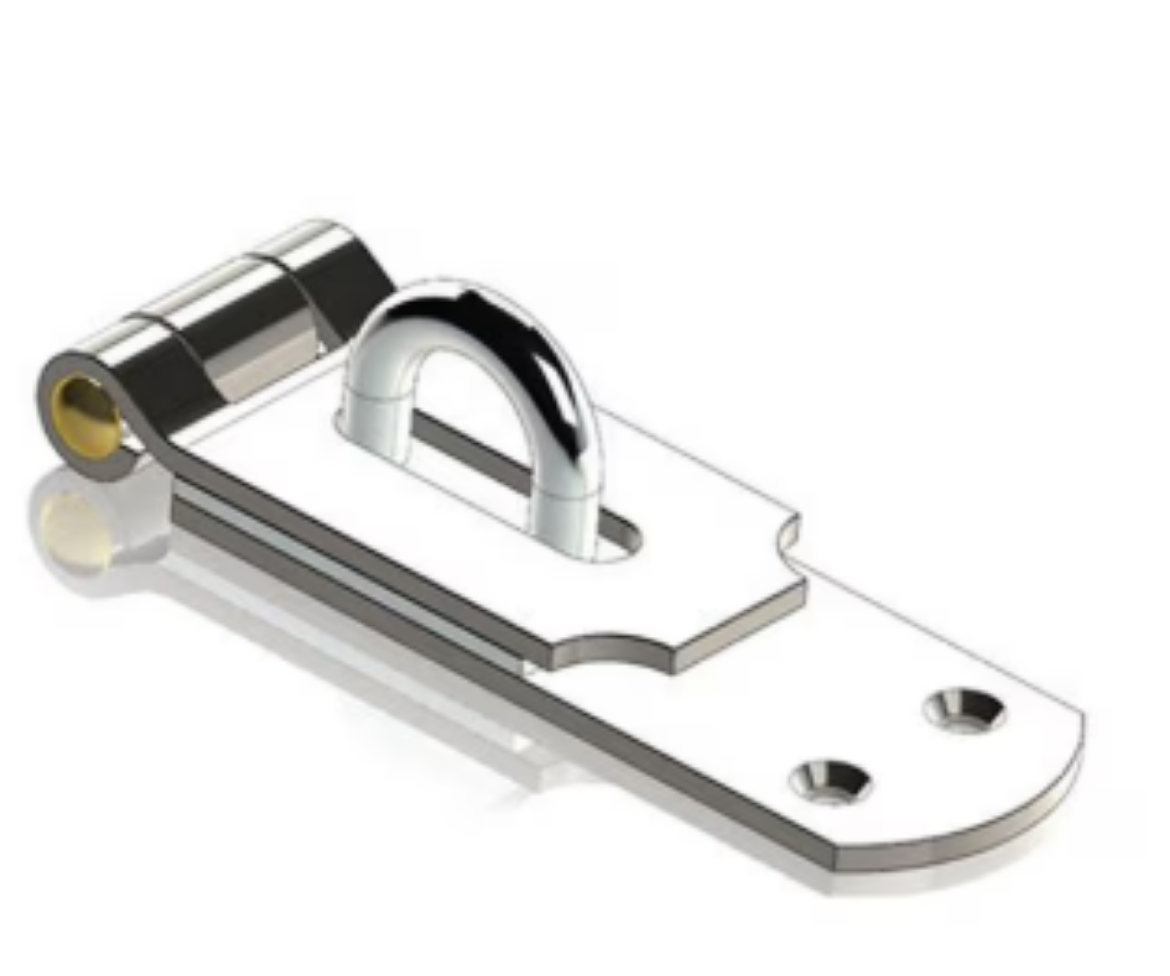 Picture of Hasp & Staple, Heavy Duty Brass Pin, 235mm, Zinc Plated, OBSOLETE, No longer available