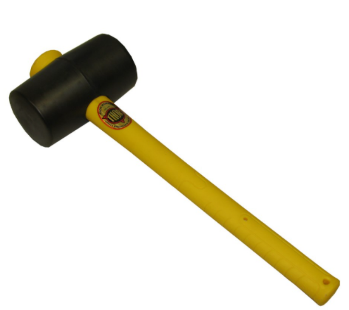 Picture of Black Rubber Mallet, 1300g (3lb) Fibreglass Handle, TH957FG