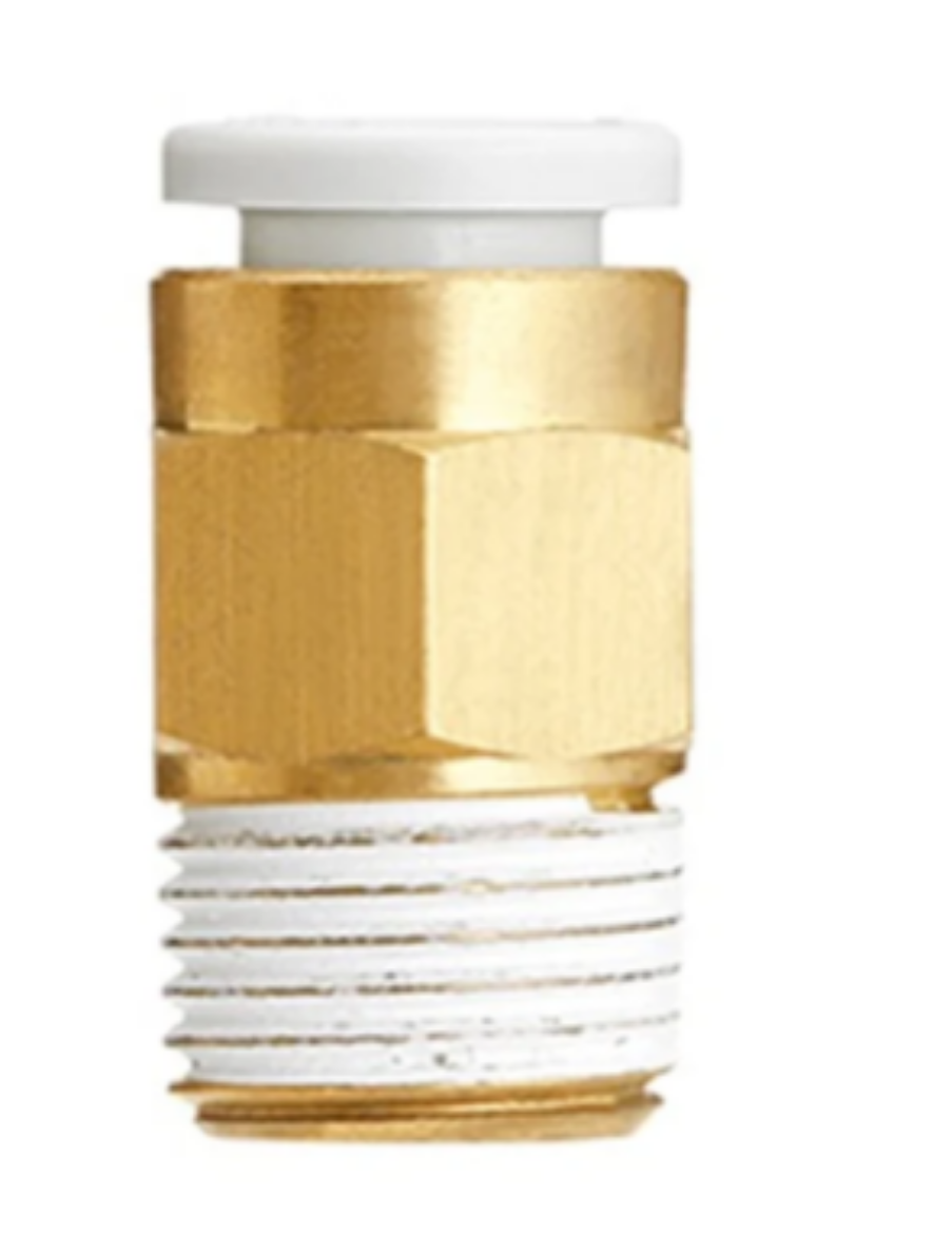 Picture of Male Connector, Nylon/Brass Push Fit, 6mm x M5-0.8