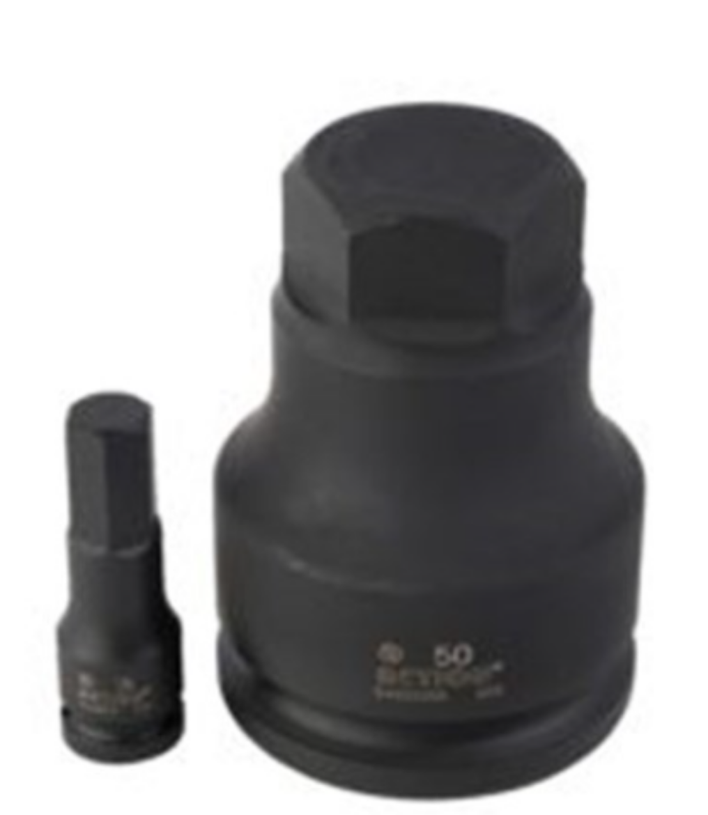 Picture of 17mm x 1/2" Drive, Hex Driver Impact Socket x 75mm