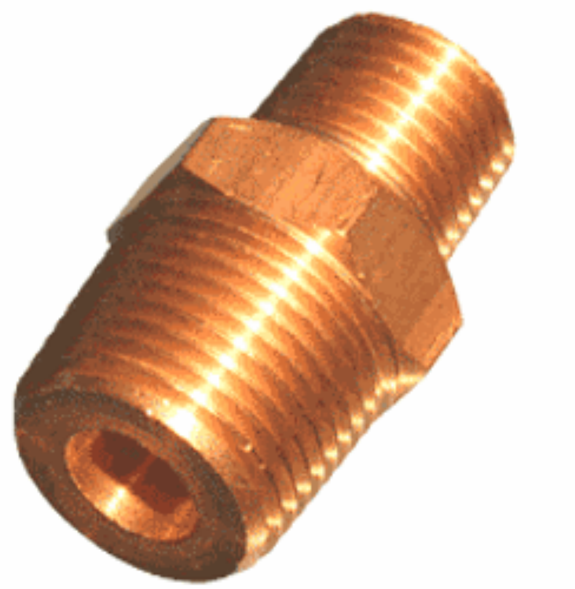 Picture of Reducing Nipple, Brass, 3/8" x 1/4" BSP