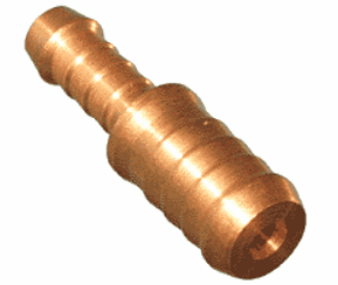 Picture of Reducing Joiner, Brass, 5/8" x 1/2" Barbs