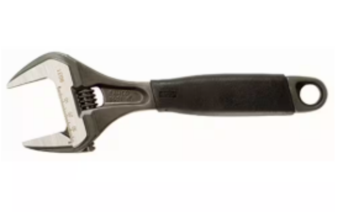 Picture of Adjustable Wrench, 200mm (8"), Thin Jaws, Extra Wide Jaw Opening 38mm, Bahco