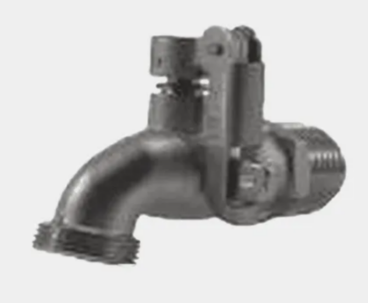 Picture of Side Locking Brass Bib Cock - 25mm x 20mm