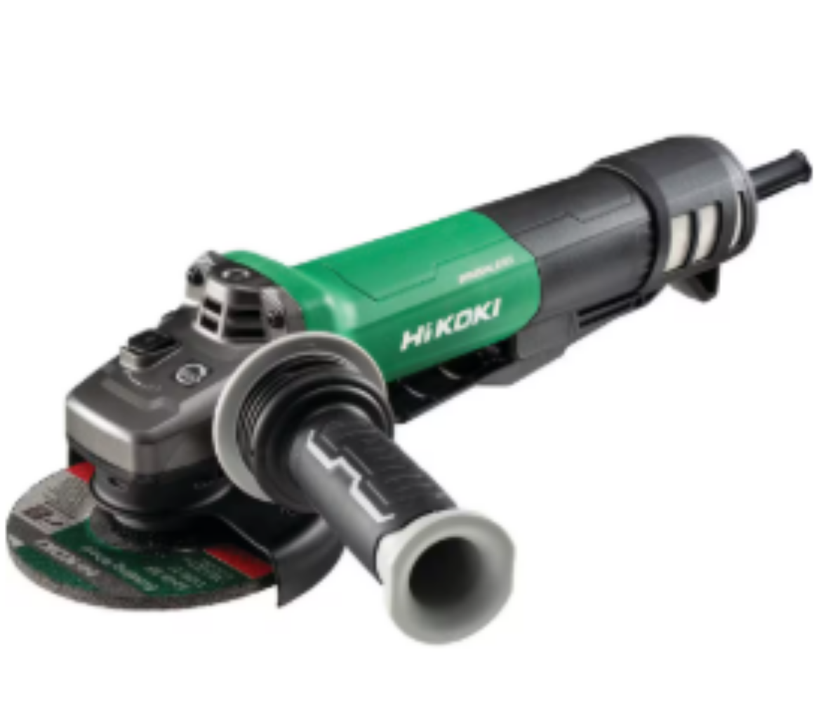 Picture of HiKOKI Grinder, 5"/125mm with Paddle (Deadman) Switch, 1320W, Anti-Vibration Handle