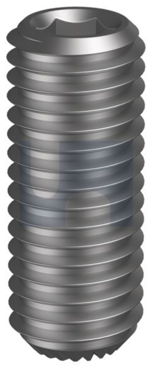 Picture of Set Screw, Metric, 3 x 25mm, Knurl Cup Point, Obsolete