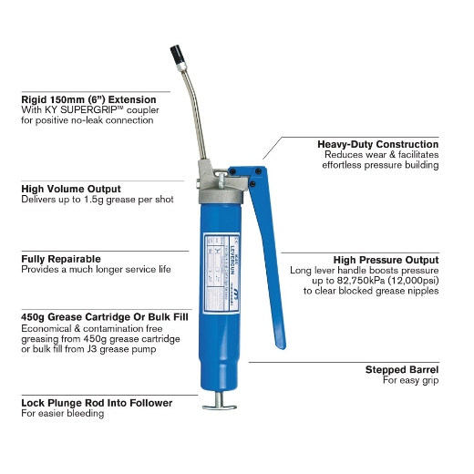 Picture of GREASE GUN, 450G LEVERGUN (10 Year Warranty *conditions apply)