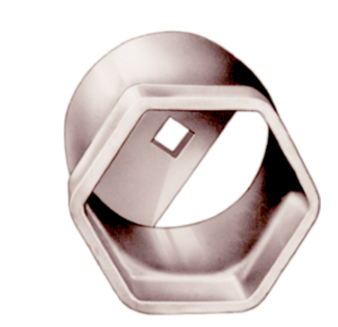 Picture of 3 3/4" x 3/4" Drive Truck Wheel Bearing Locknut/Hub Nut Socket, 6 Point
Special Round Cornered Hex Nut On Dana Axles On Some Ford Trucks