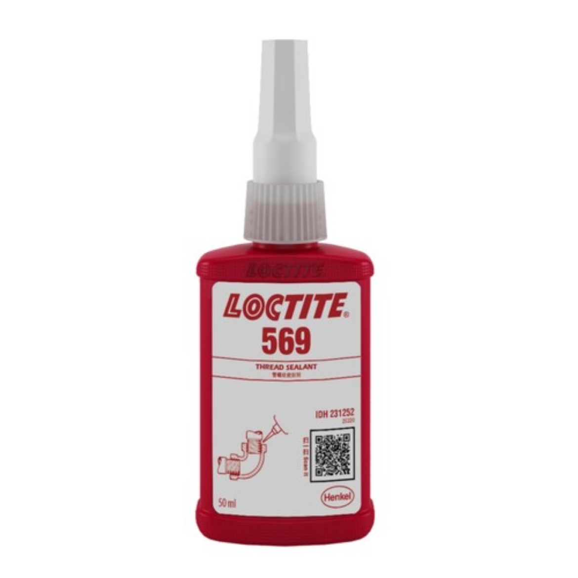 Picture of Loctite 569 Thread Sealant - Low Strength - Hydraulic - Fast Cure - 50ml Bottle