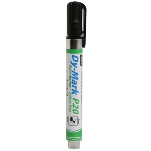 Picture of Paint Marker, P20, Black, Reversible Bullet/Chisel Tip