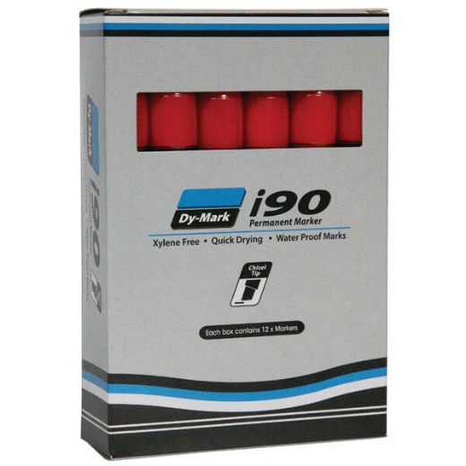 Picture of Ink Marker, I90, Red, Permanent Marker