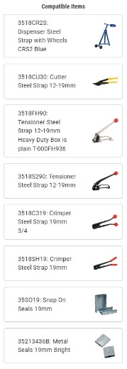 Picture of Steel Strapping, 19mm x 210mtrs, 0.5mm thick