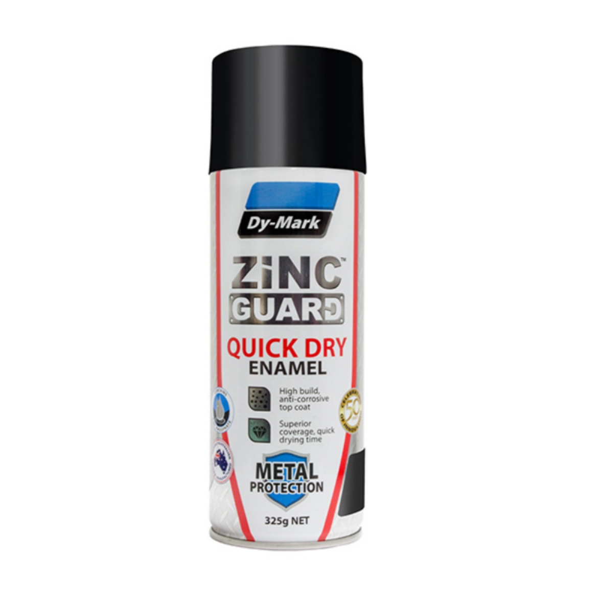 Picture of Zinc Guard, Gloss Black, Quick Dry Enamel, 325g Aerosol