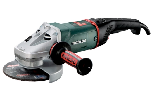 Picture of METABO Grinder, 7"/180 mm, 2400W, 3-position Side Handle, Rotatable Rear Handle, Restart Protection, Soft Start, Overload Protection, Electronic Safety Shut Down, WE 24-180 MVT