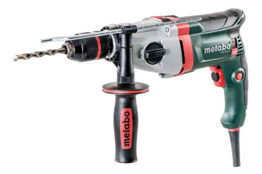 Picture of METABO Impact Drill, 850W, Marathon Motor, Safety Clutch, Aluminium Gear Housing, Speed Pre-Selection: 0-1,100 / 0-3,100/Min, 58,900 bpm, Keyless Chuck Capacity: 1.5-13 mm, SBE 850-2
