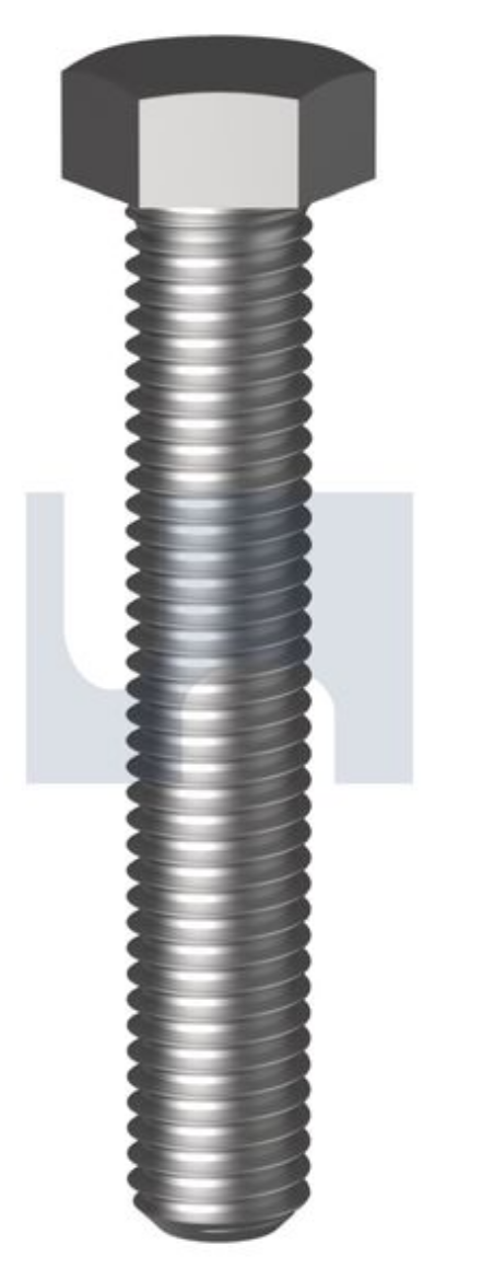 Picture of Bolt, Metric, 12 x 80mm, Hex Head, Class 10.9, Zinc Plated