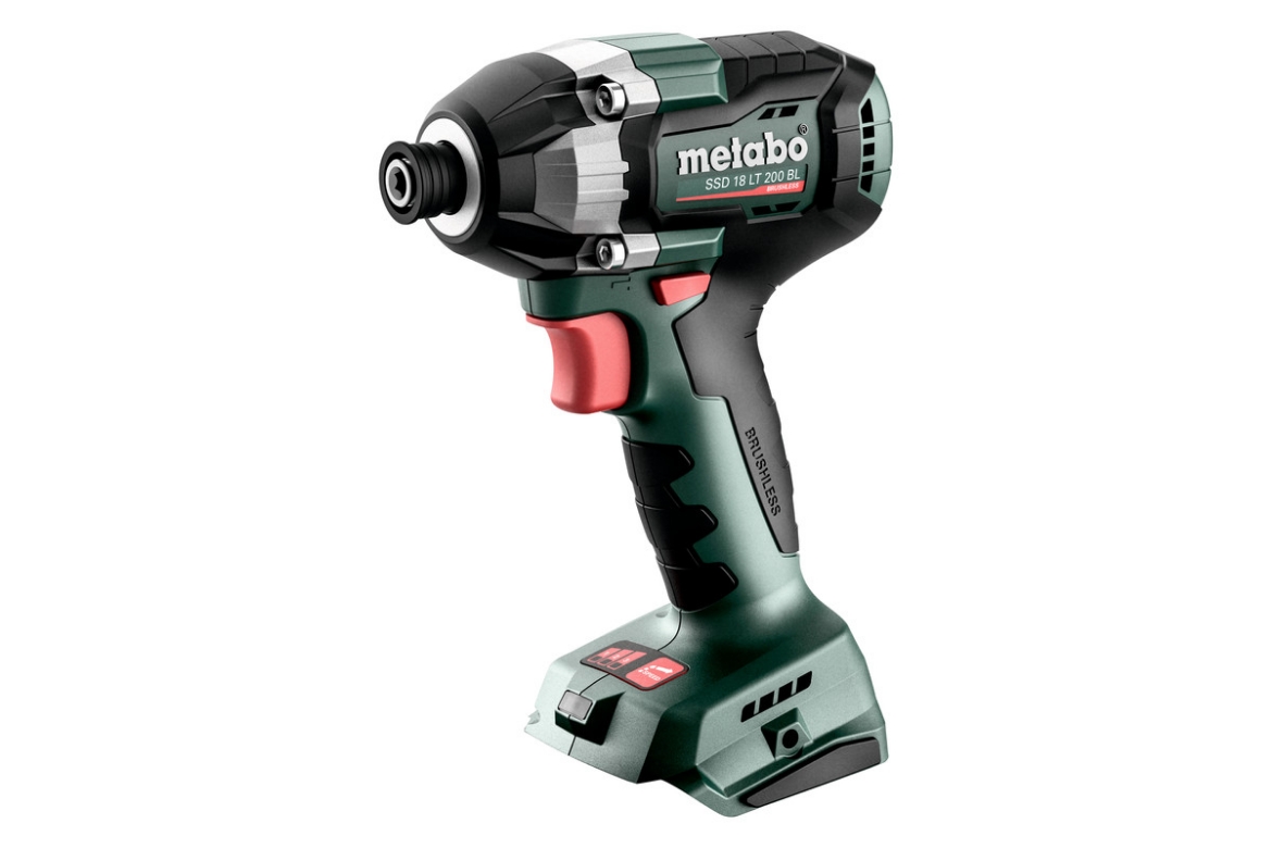 Picture of METABO Impact Driver, 1/4", 18 V BRUSHLESS LT Class, Maximum Torque 200 Nm - SKIN ONLY, SSD 18 LT 200 BL