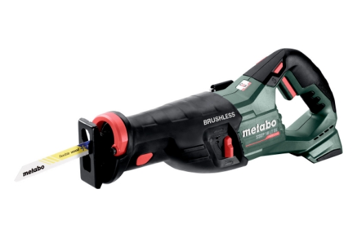 Picture of METABO Reciprocating/Sabre Saw, 18V Brushless with selectable Pendulum Stroke. 0 - 3000 rpm, 32 mm Blade Stroke, SSEP 18 LT BL - SKIN ONLY