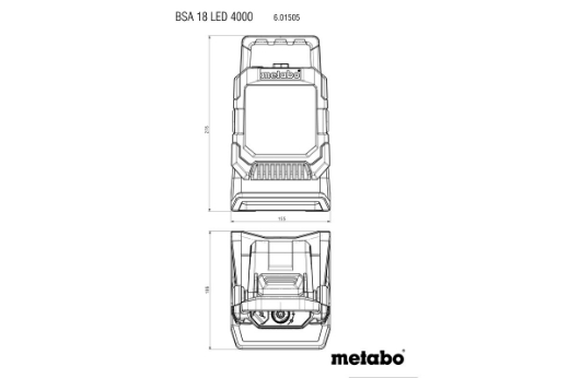 Picture of METABO Site Light, 18V Compact LED, BSA 18 LED 4000 Lumen - SKIN ONLY