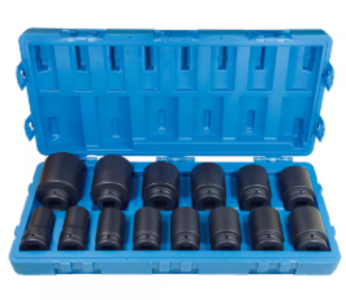 Picture of Socket Set, 1" Drive, Metric Deep Impact, 14 Piece, 27-65mm