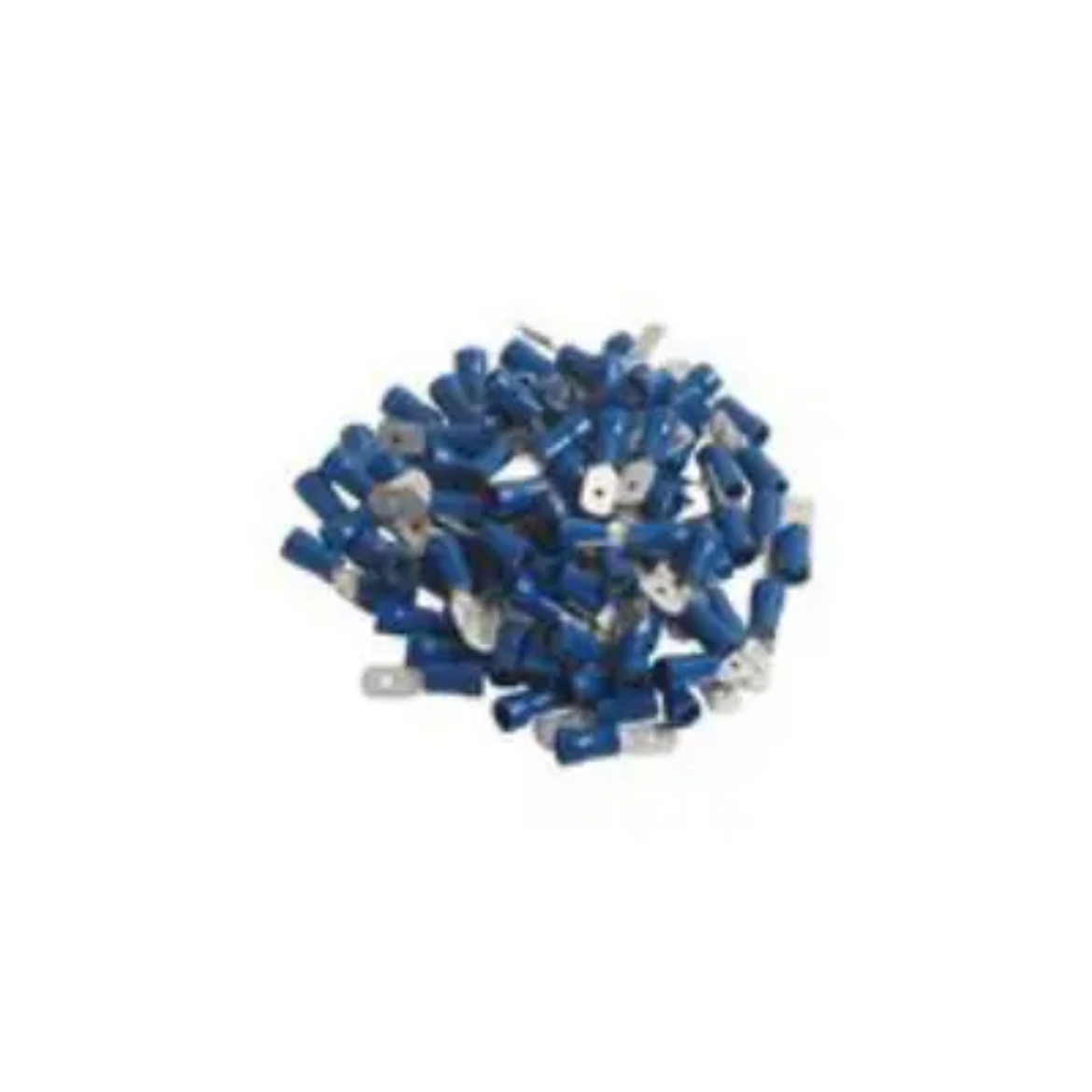 Picture of Crimp Terminal, Male Blade, Blue, 6.4 x 0.8mm, Pkt.100 (Alt. RPET1065/ACX3007)