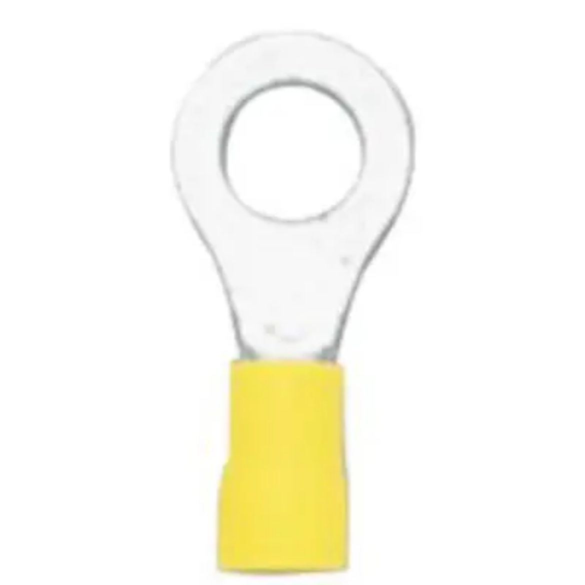 Picture of Crimp Terminal, Ring, Yellow, ID 8.3mm, Pkt.50 (Alt. ACX3061)