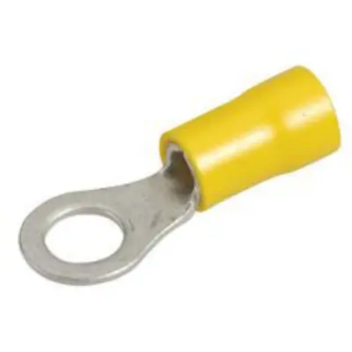 Picture of Crimp Terminal, Ring, Yellow, ID 6mm, Pkt.100 (Alt. RPET1016)