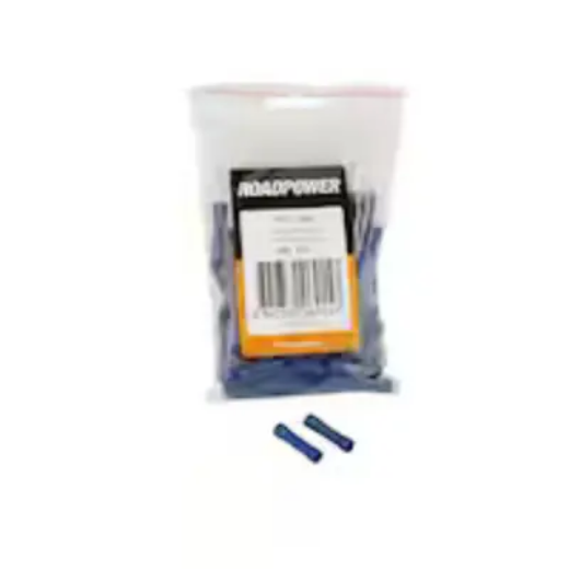 Picture of Crimp Terminal, Butt Joiner, Blue, 4mm, Pkt.100 (Alt. QKC31)