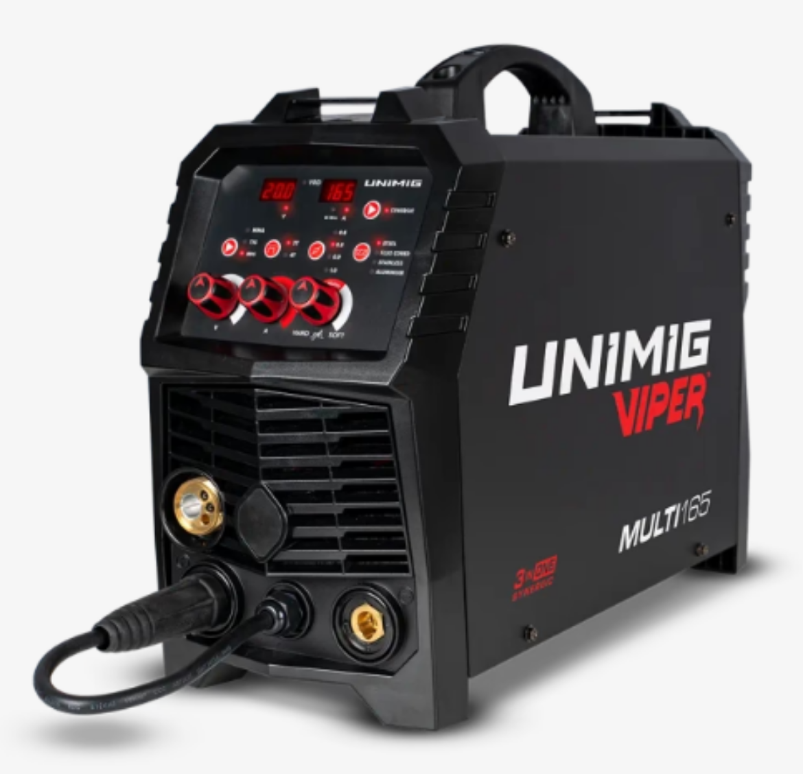 Picture of VIPER MULTI 165 MIG/TIG/STICK WELDER, 10AMP, SB15 BINZEL TORCH