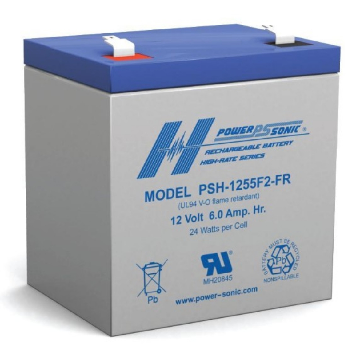 Picture of Battery, Powersonic, AGM, 12V/6ah