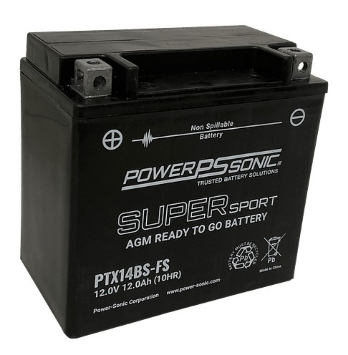 Picture of Battery, Powersonic, AGM, 12V/14ah, Super Sport Series