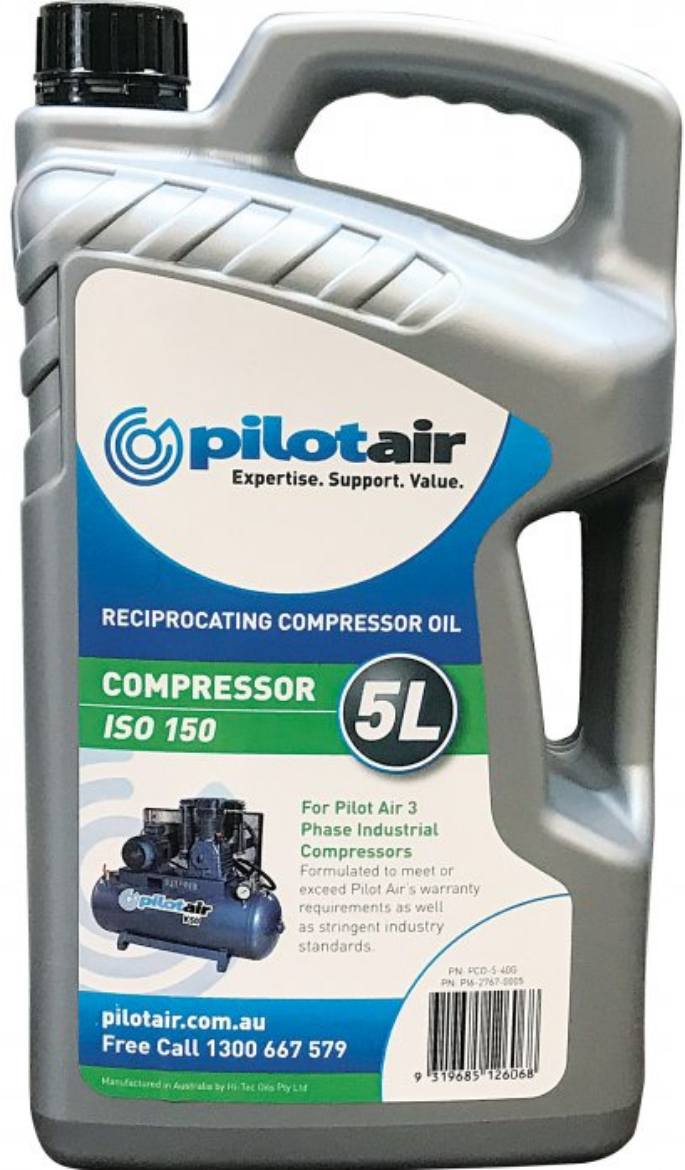 Picture of 5 LITRE COMPRESSOR OIL  ISO-150 GRADE TO SUIT LARGE/HEAVY DUTYRECIPROCATING UNITS (K25 Models and larger)