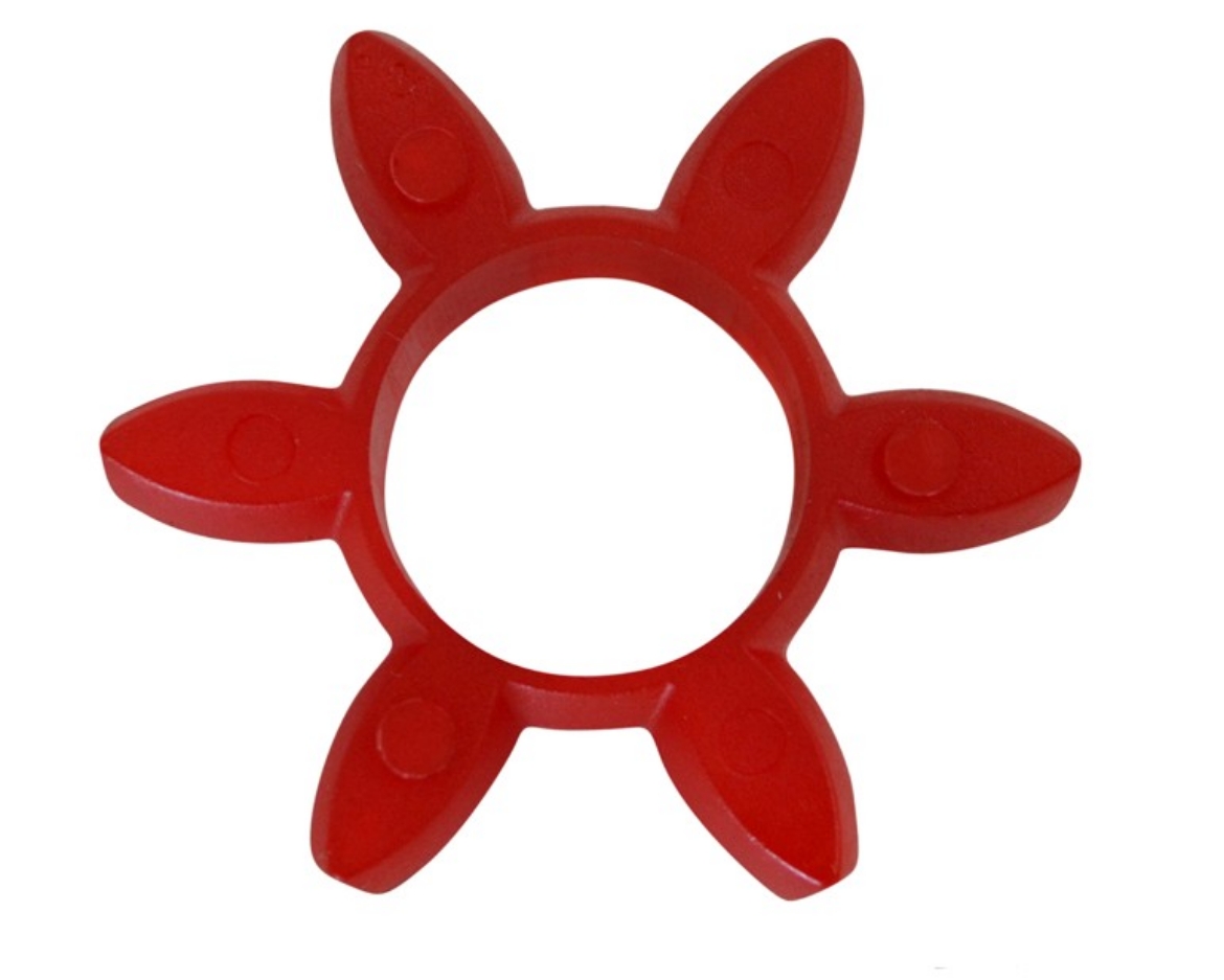 Picture of Curved Jaw Coupling 19 Red 98 Shore Element