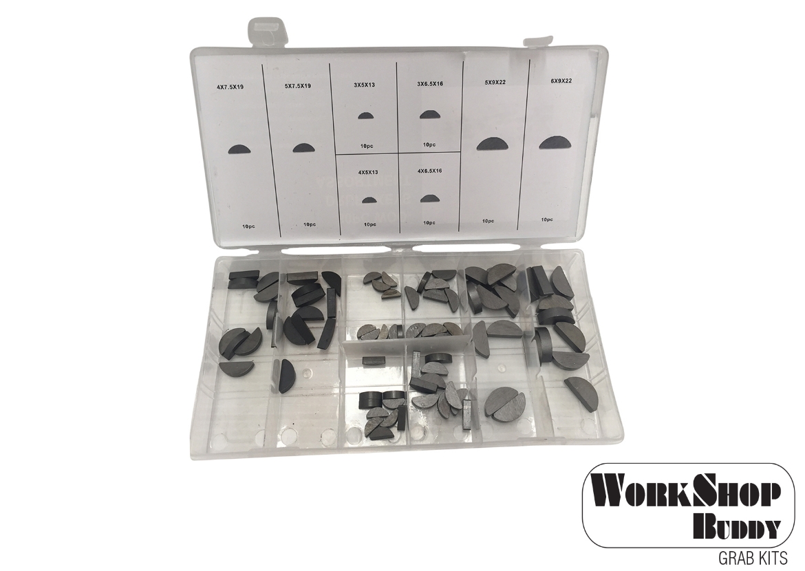 Picture of Grab Kit, Work Shop Buddy 80pc Woodruff Key Metric - (3x5x13 - 6x9x22)