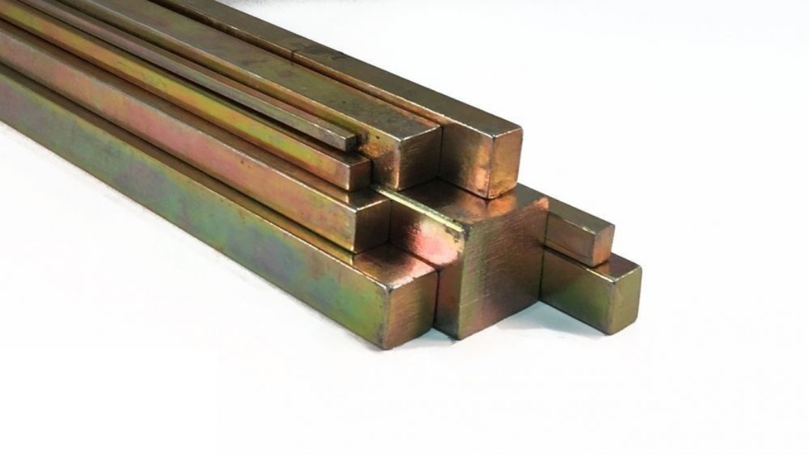 Picture of Key Steel 1/4 Inch Square Zinc Plated 12 Inch Long